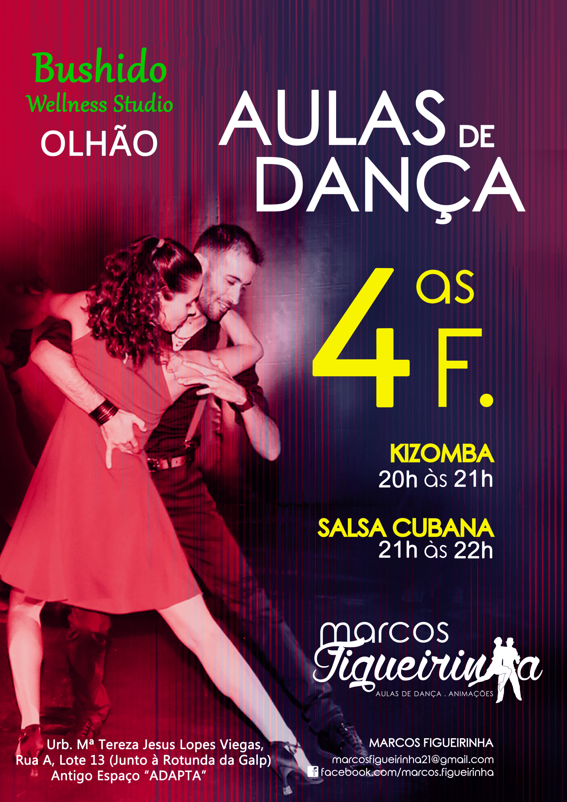 Aulas de Dança em Olhão com Marcos Figueirinha e Dedy Mestre