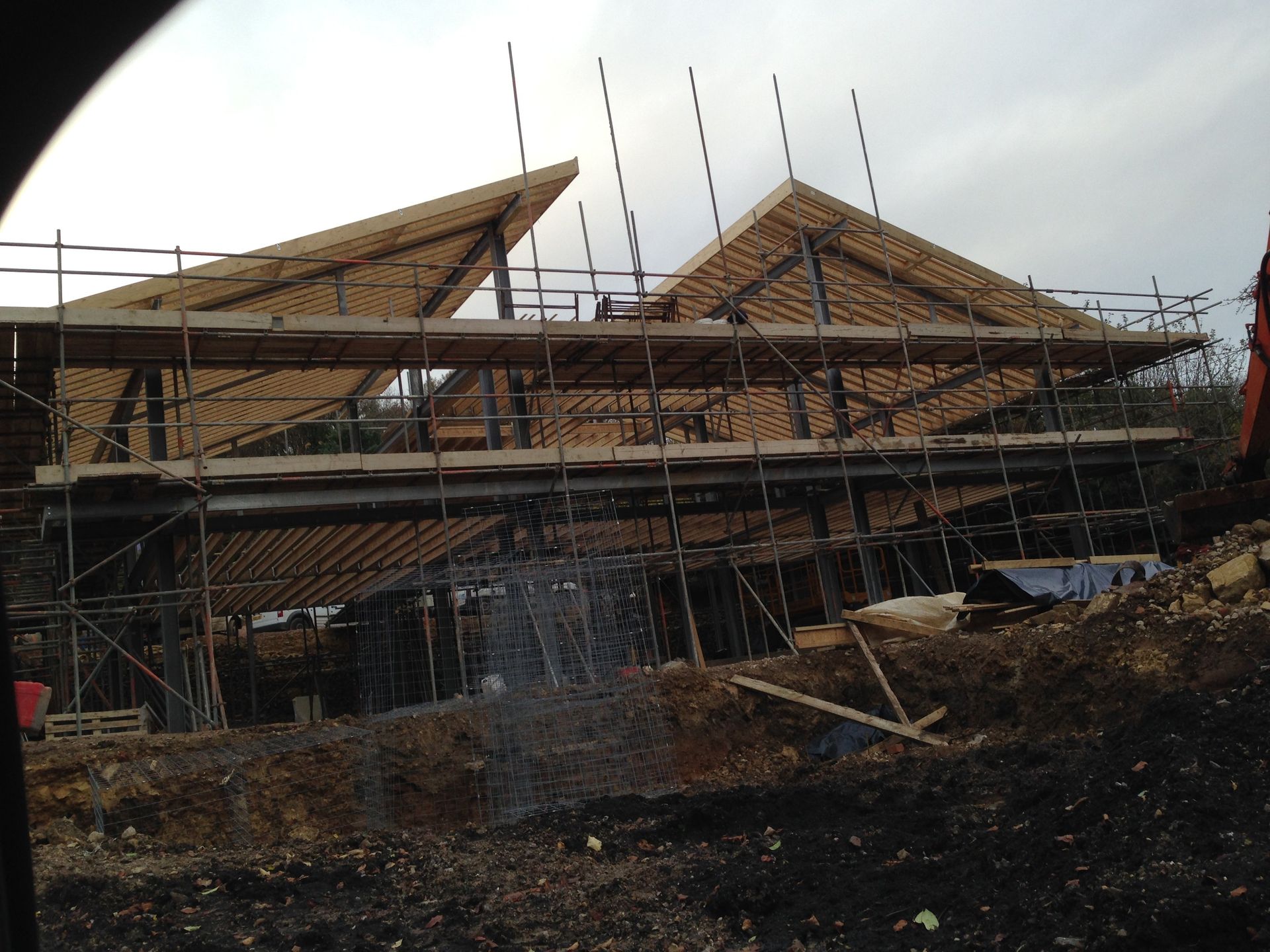 roof construction for new build by RTB construction in Cheltenham