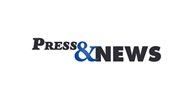 The logo for Press & News, featuring the black text "PRESS" and "NEWS" separated by a large, blue ampersand.