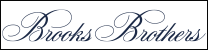 Brooks Brothers logo in elegant blue script on a white background