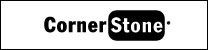 CornerStone logo in white text on a black rounded rectangle