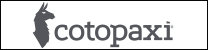 Cotopaxi logo with gray text and a black llama head icon on a white background