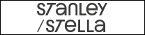 Black-and-white Stanley/Stella wordmark logo with stylized text