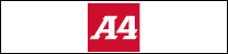 A4 logo in a red square on a white background