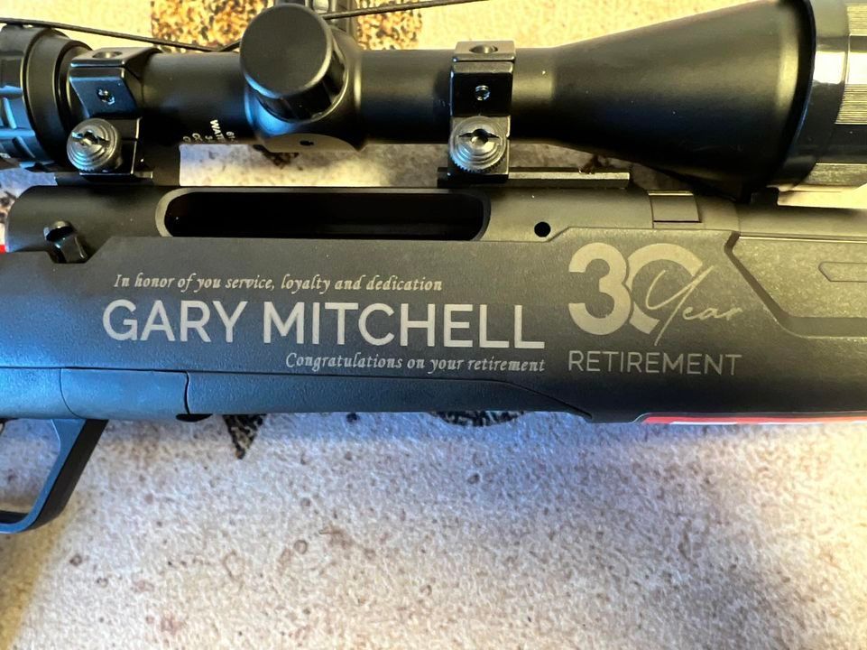 A rifle with 