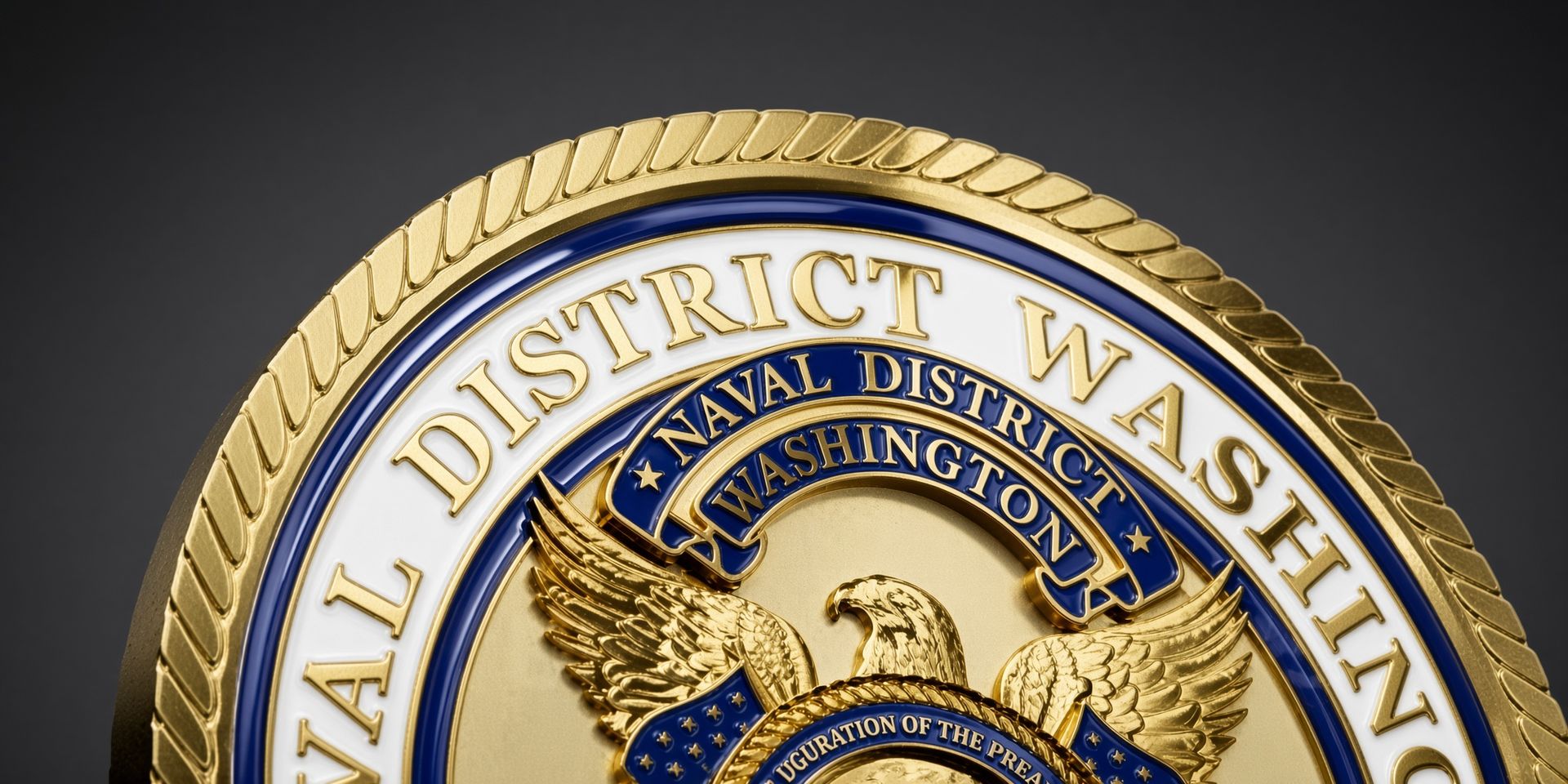 Seal of the District of Washington with gold eagle and blue background