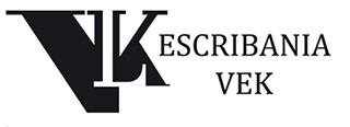 logo escribania vek