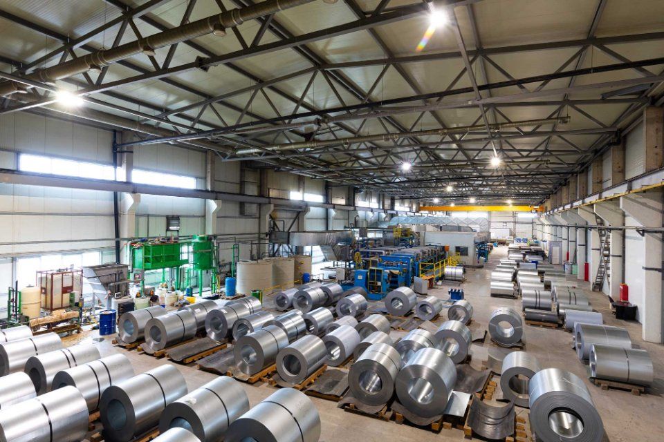 magazzino per bobine di laminato