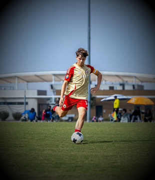 A soccer player for Magnus Football Club