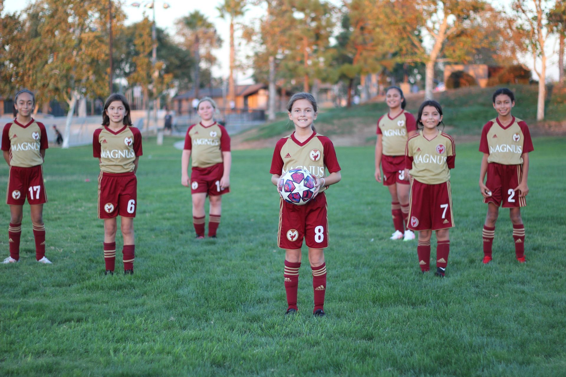 Magnus Football Club youth girls team photo