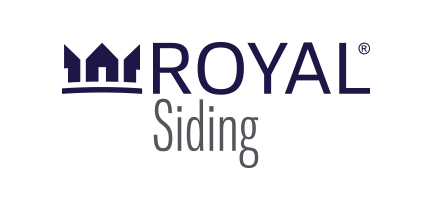 The Royal Siding logo, featuring a dark blue stylized house icon above the text "ROYAL Siding".