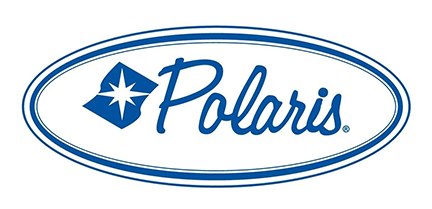 The blue Polaris logo featuring a stylized star icon inside an oval border.