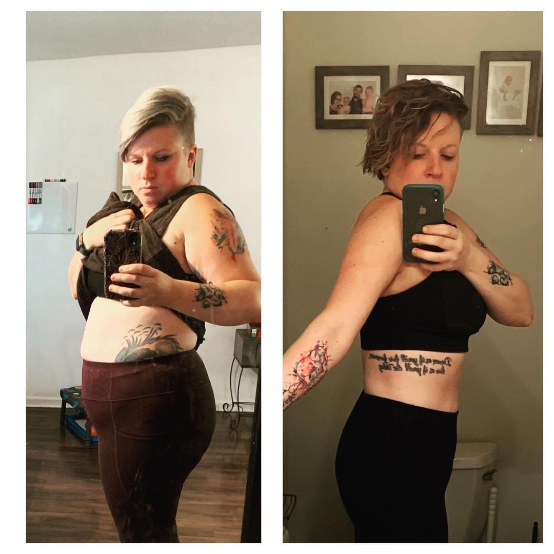 Before and after Amanda