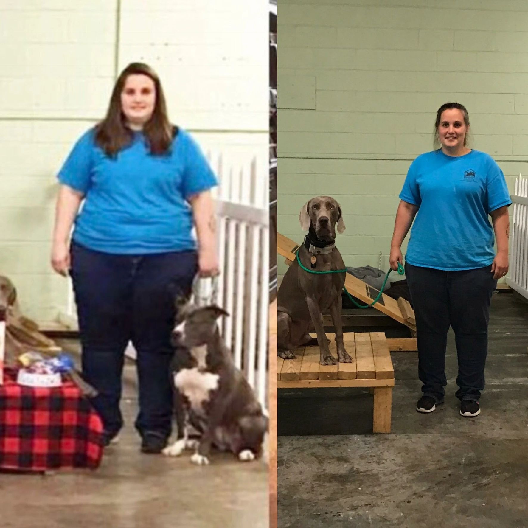 Before and after Toni