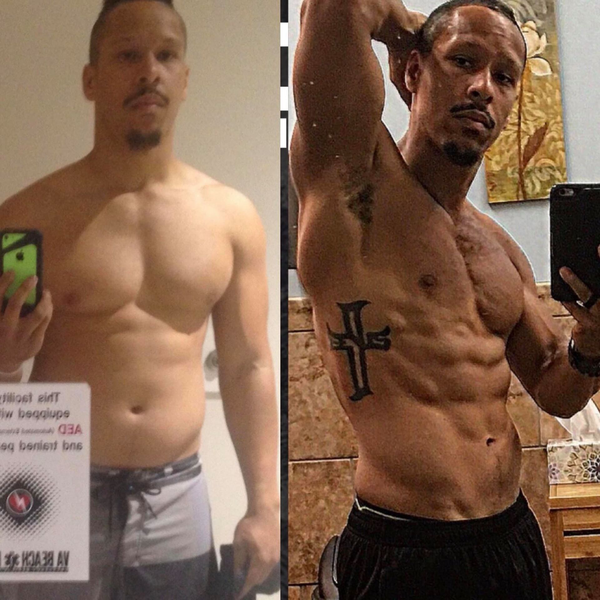 before and after fitness