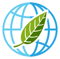 Green Leaf Inside of Blue Globe — Wonthaggi, VIC — Wheel-A-Waste Green Leaf Inside of Blue Globe — Wonthaggi, VIC — Wheel-A-Waste