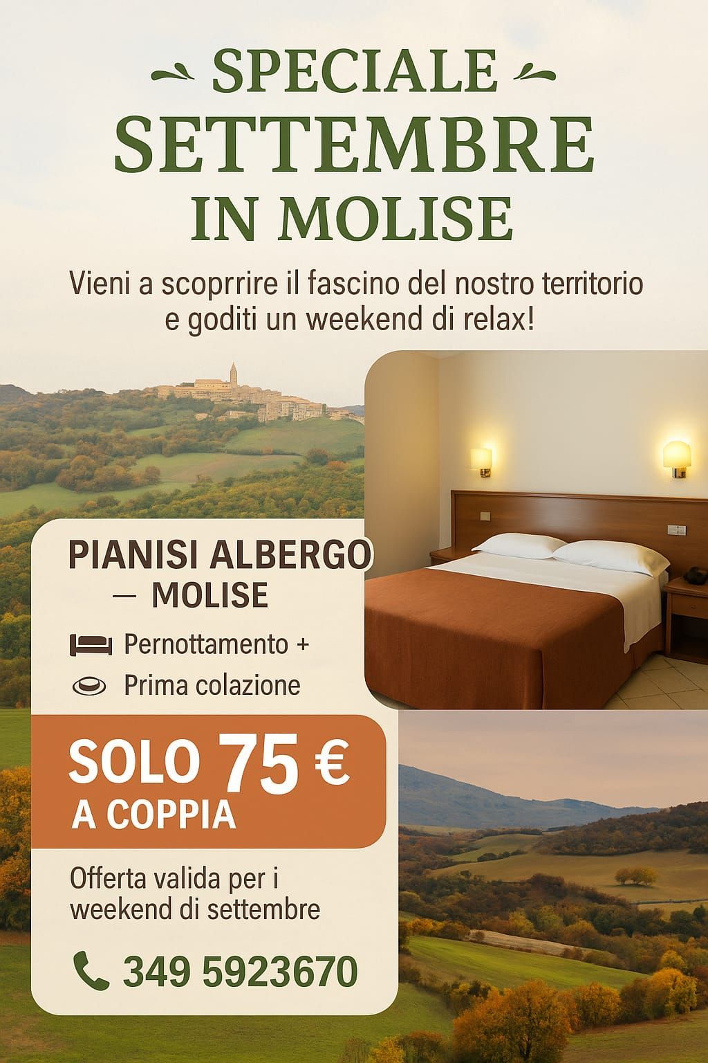 Manifesto promozionale per il Molise, Italia: Offerta 