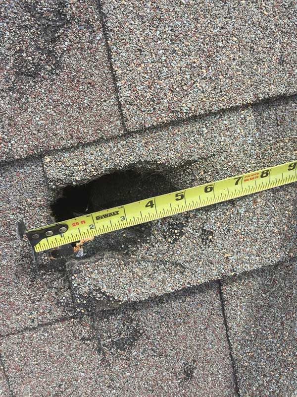 Hail Damage Roof Repair
