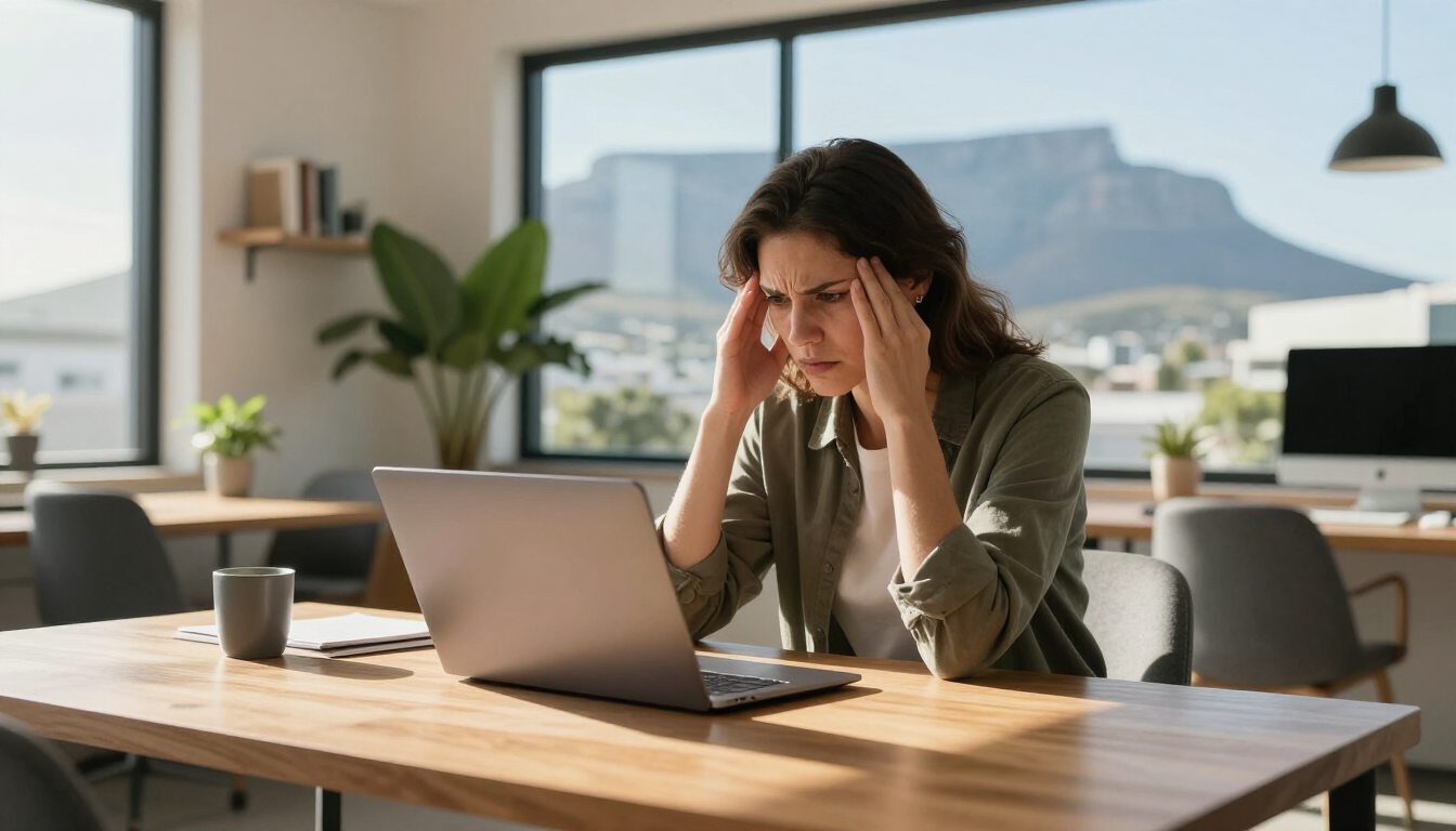 Frustrated small business owner