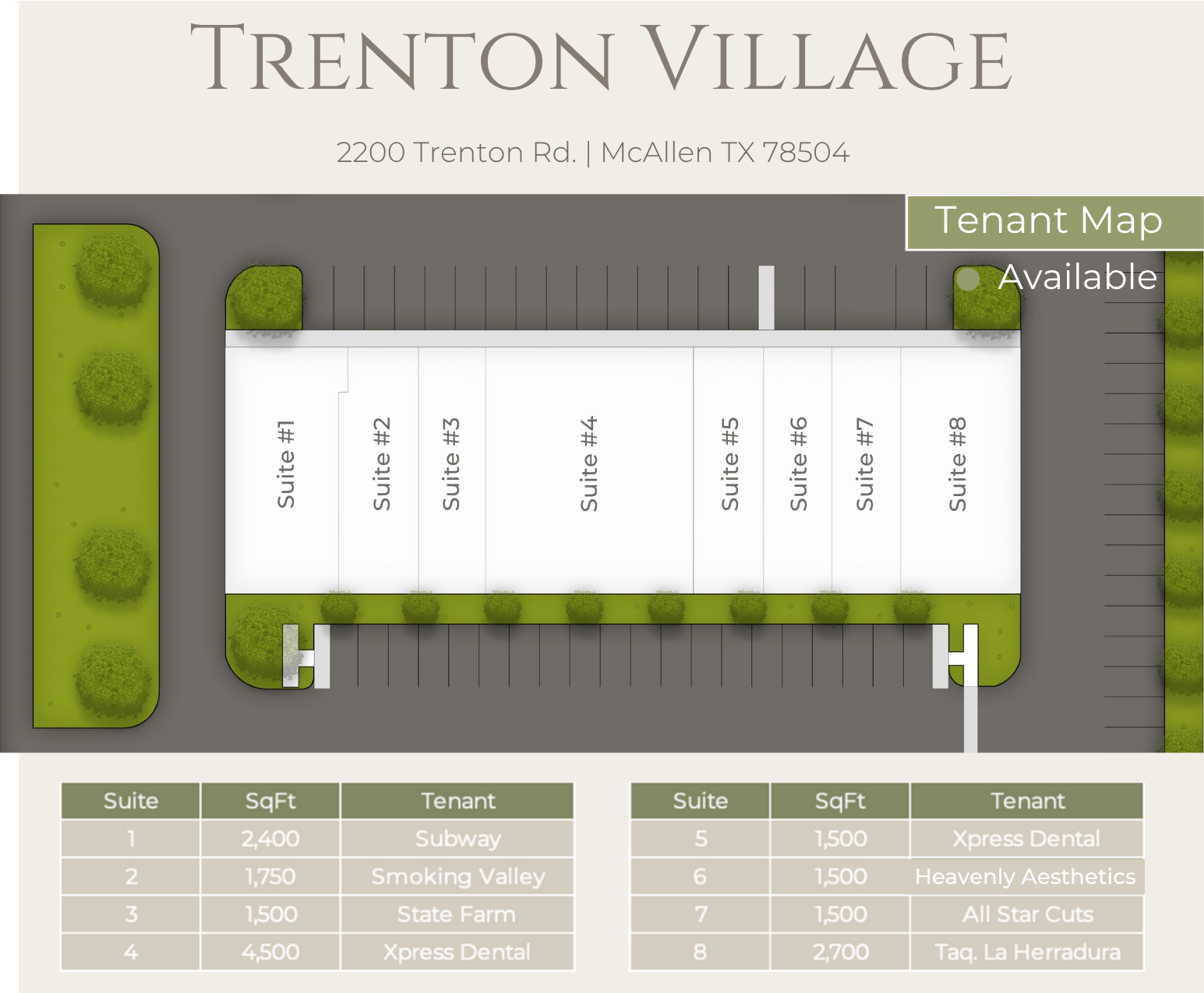 trenton village tenant map 