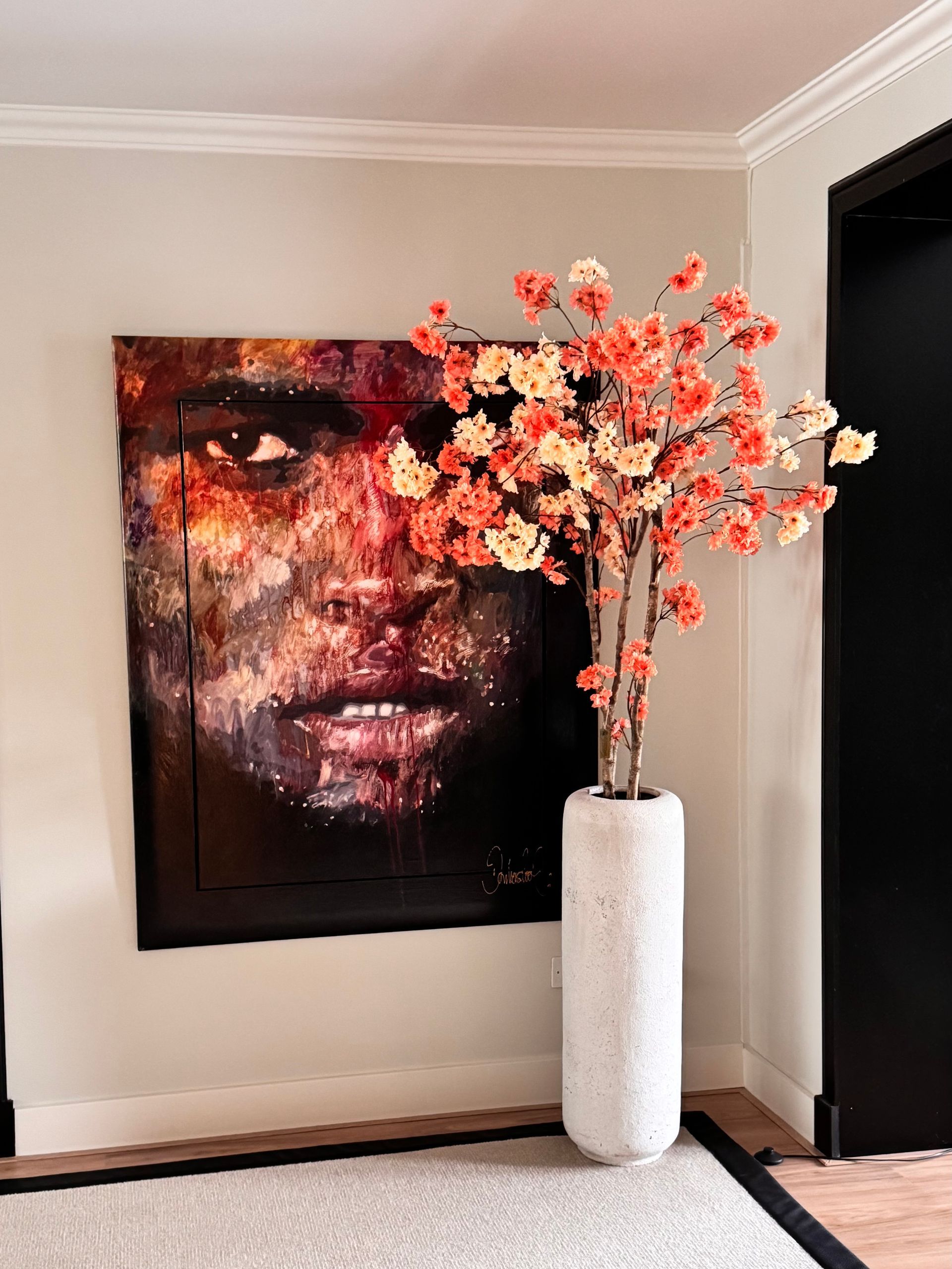 Bloesem peach tree