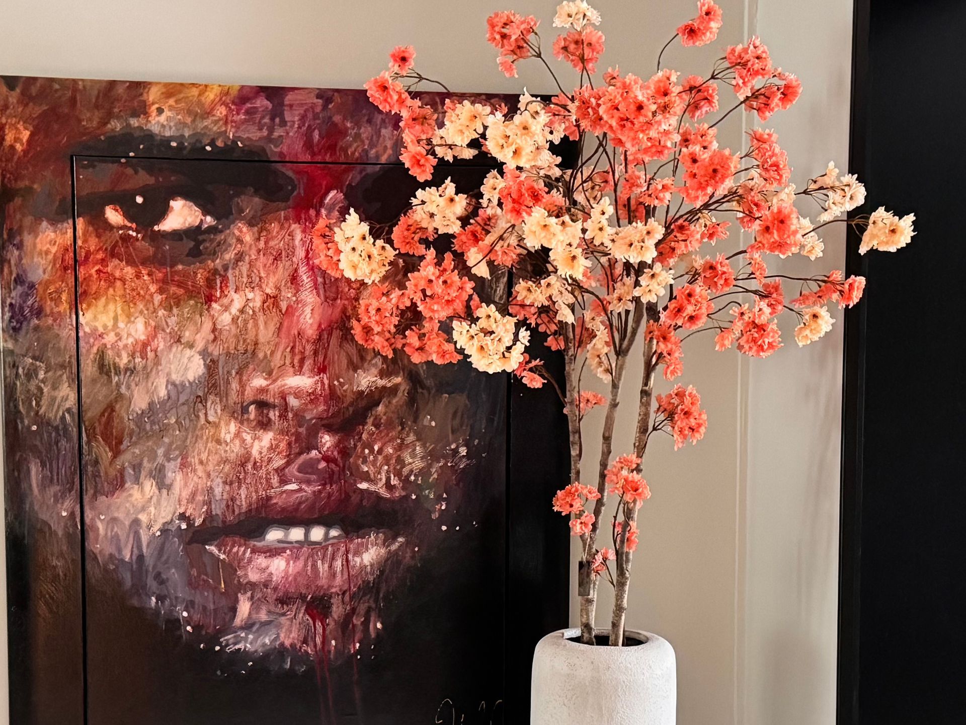 Bloesem peach tree