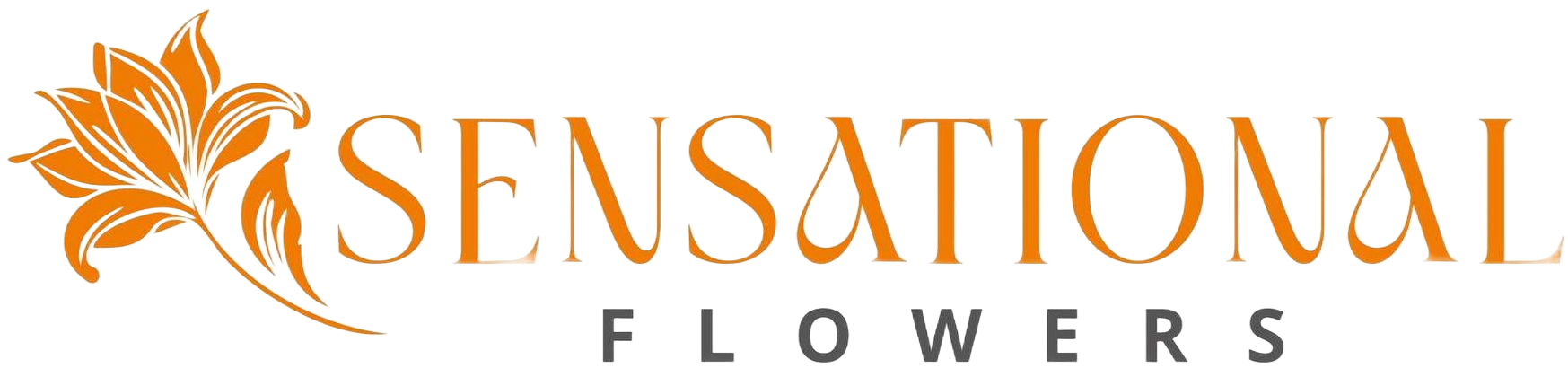 Een logo voor sensationele bloemen met een bloem erop