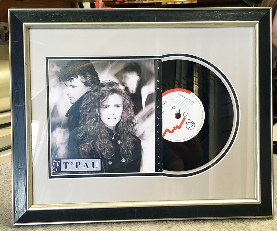 Framed vinyl record