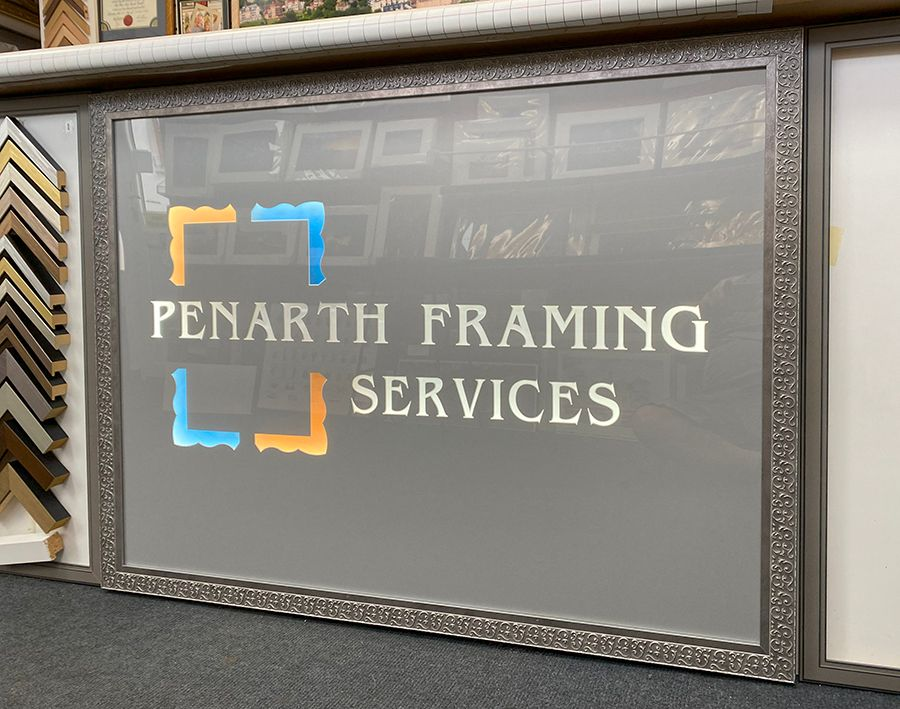 Shop sign LED illuminated