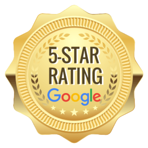 Gold badge with 