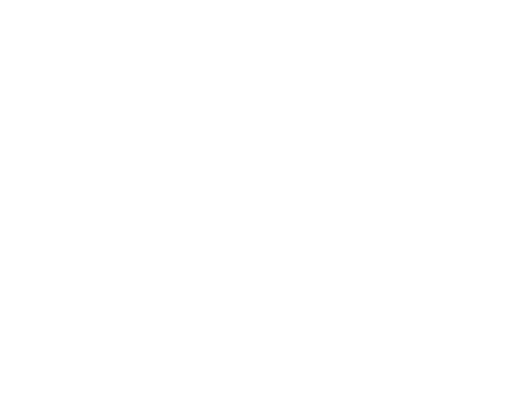 Olympus at the Woodlands white logo.