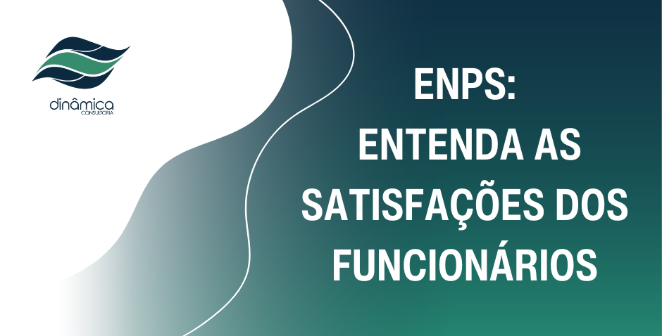 Banner institucional com logo azul e branco e texto “ENPS: Entenda as satisfações dos funcionários” em fundo verde.