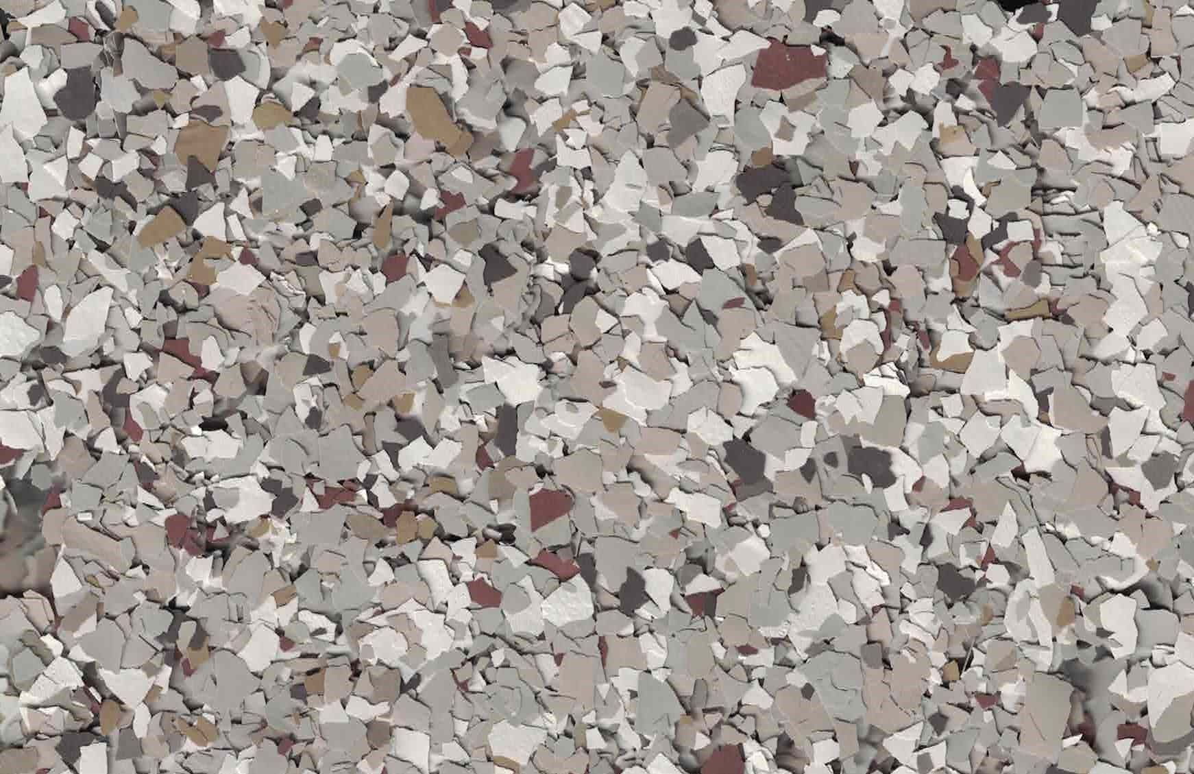 Close-up of a gray and beige speckled stone or gravel surface