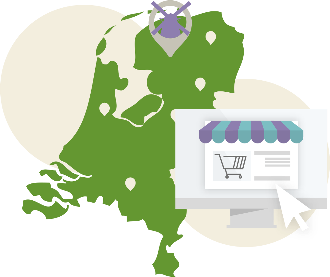Nederland locatie Pro-Vital met webshop