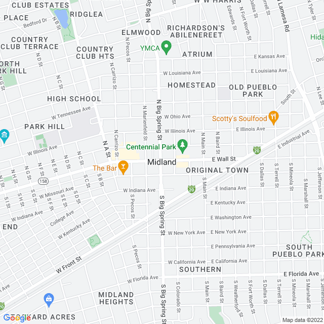 Map of business location