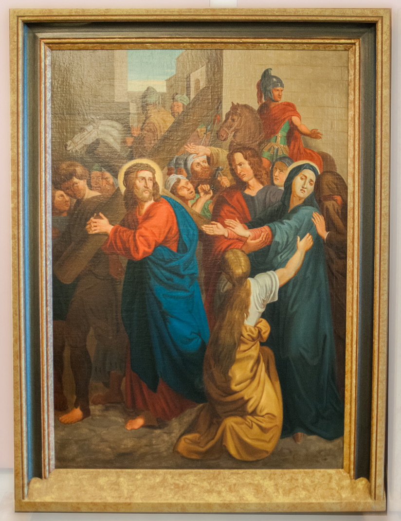 Statie 4: Jezus ontmoet zijn heilige moeder