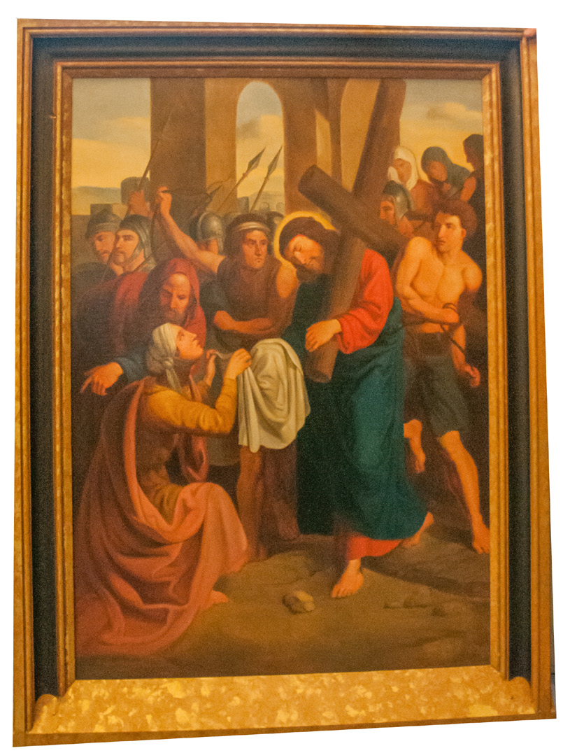 Statie 6: Veronica droogt het aangezicht van Jezus