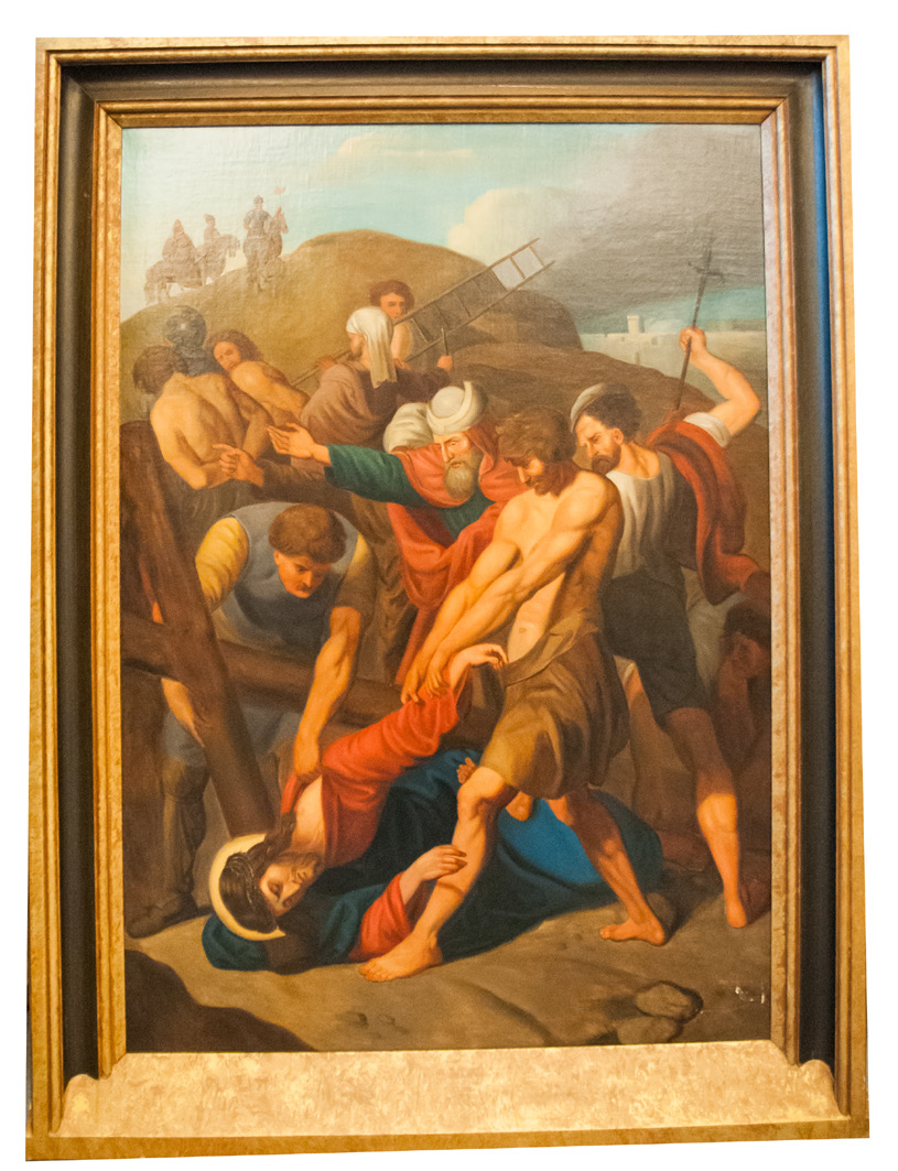 Statie 9: Jezus valt voor de derde maal