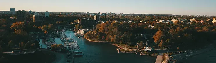 Oakville Ontario Skyline and Harbour - Moving and Furniture Delivery by 49Van