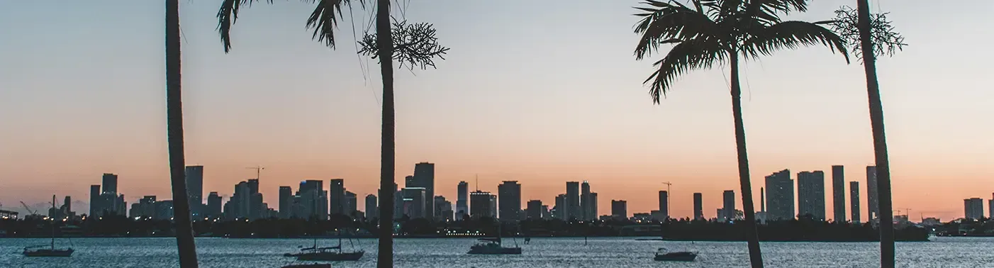 Miami Florida Skyline - Moving and Furniture Delivery by 49Van