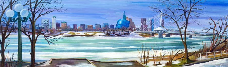 Winnipeg Manitoba Skyline - Moving and Furniture Delivery by 49Van