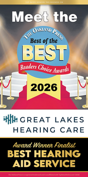 Ad for Great Lakes Hearing: Award winner, 