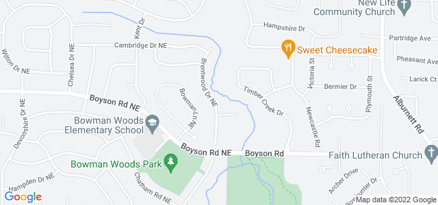 Map of business location