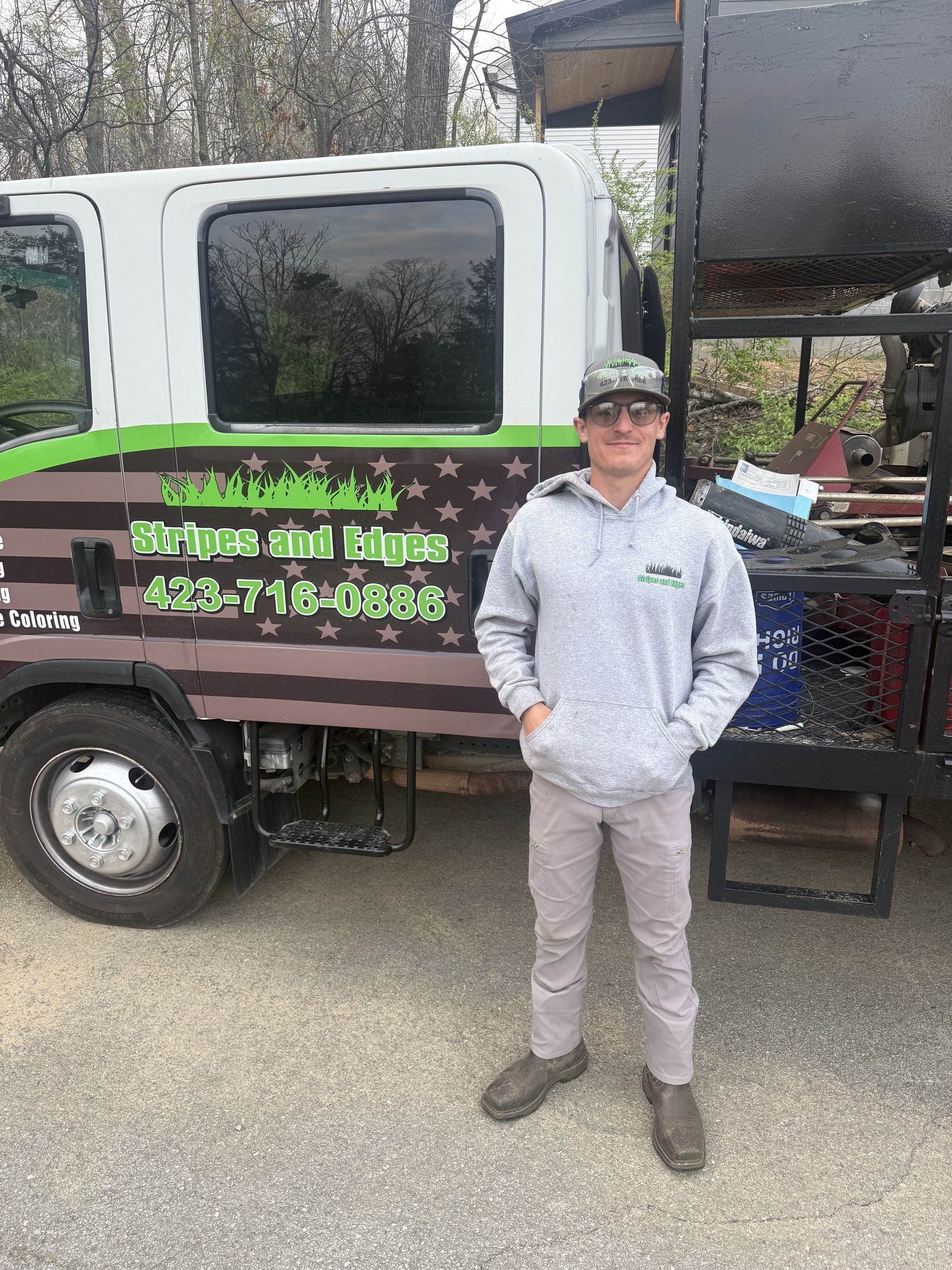 stripes and edges truck with our new crew lead