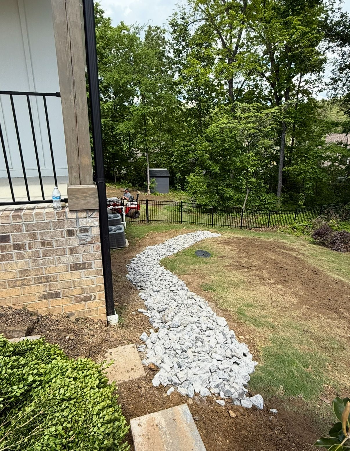 Rip Rap for water to stay away from house in Bradley County east Tennessee