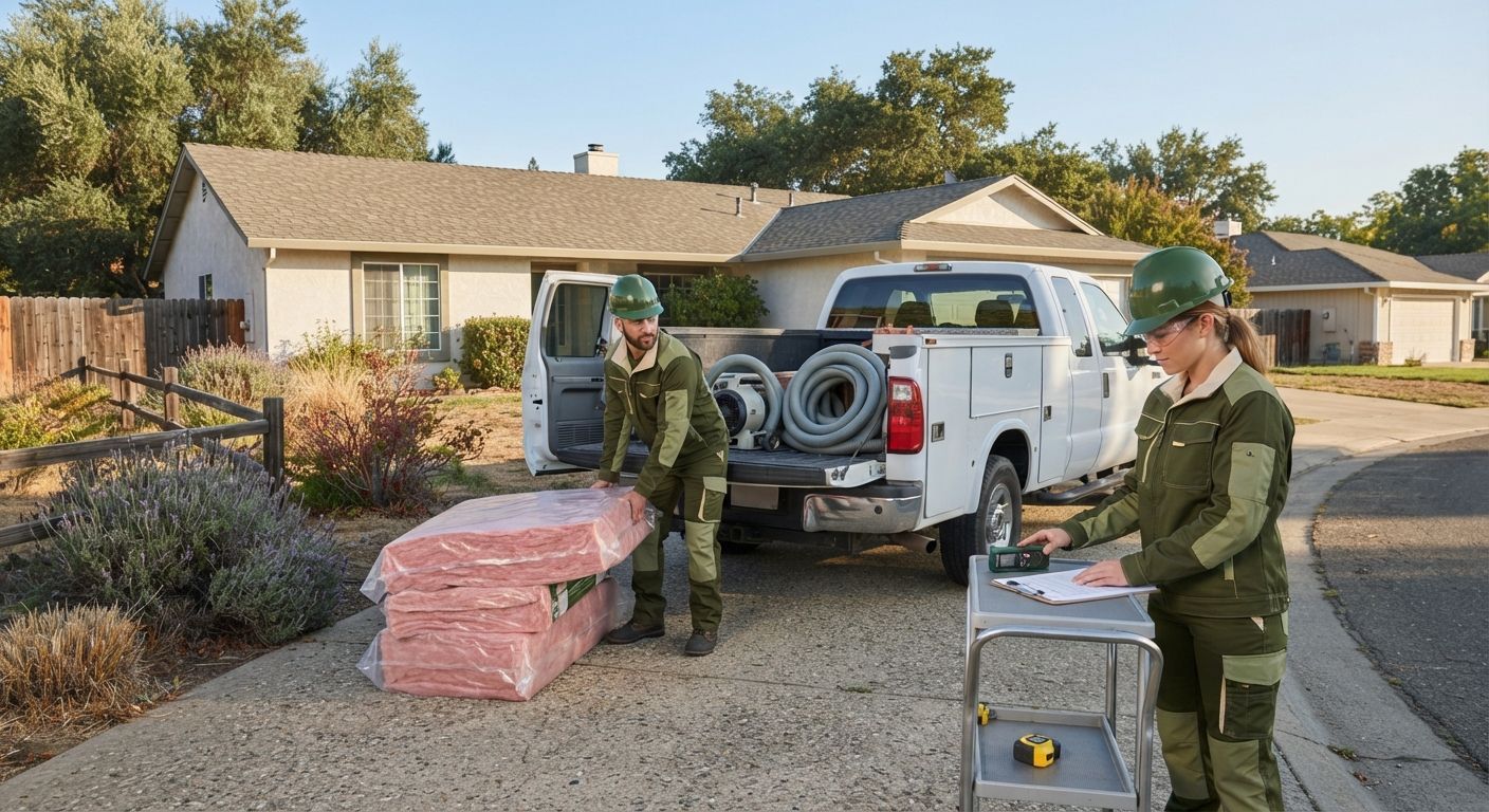 Professional insulation service for a commercial property in Yuba City CA