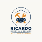 Ricardo HandyMan Service logo with handshake, tools, and the tagline &ldquo;Fix It &bull; Build It &bull; Trust It&rdquo;