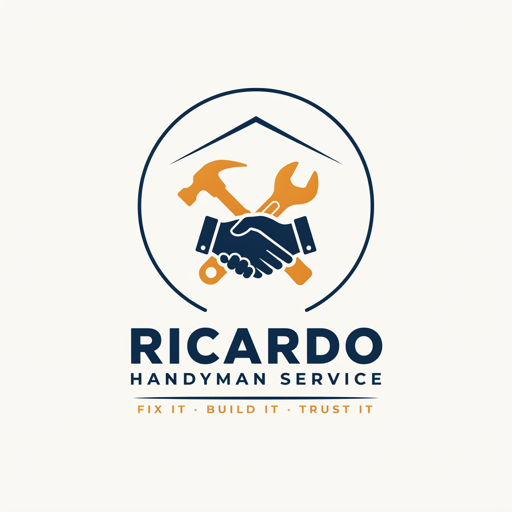 Ricardo HandyMan Service logo with handshake, tools, and the tagline &ldquo;Fix It &bull; Build It &bull; Trust It&rdquo;