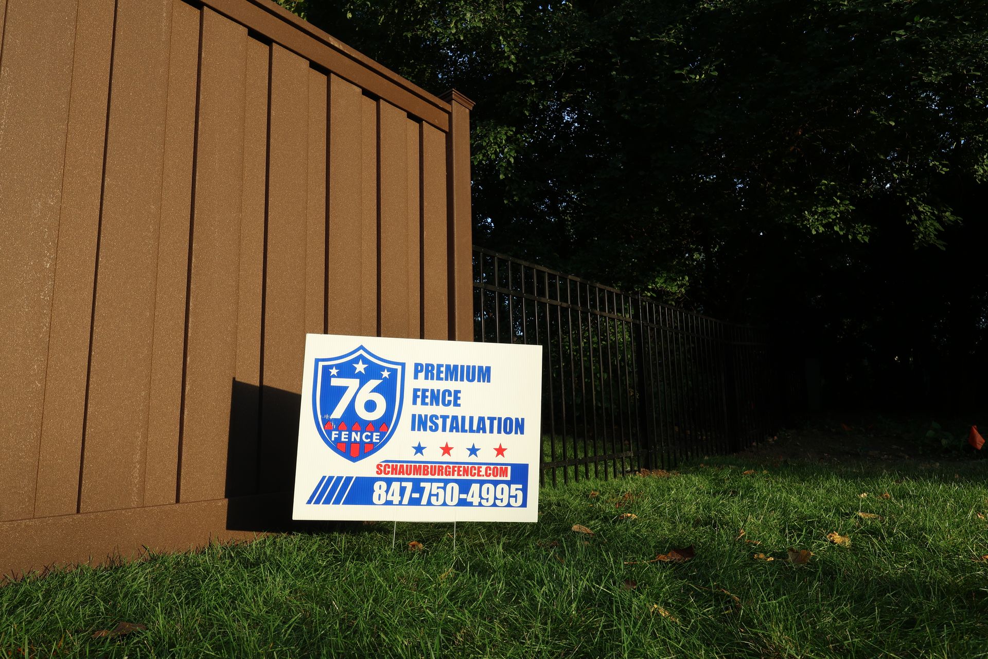 Composite Fence Installation, Illinois Fencing