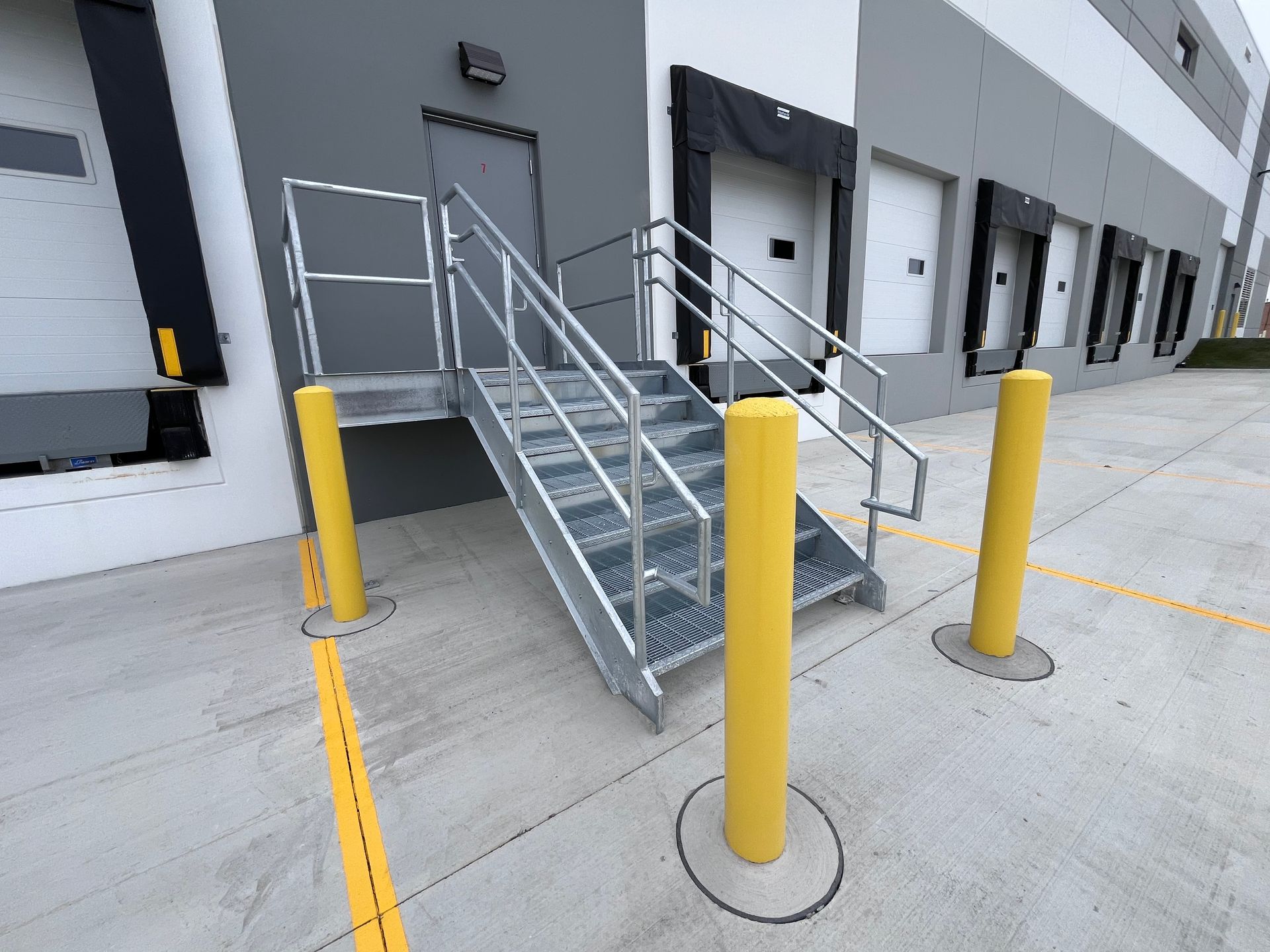 Column Railing Commercial Commercial Railing Installation, Illinois Fencing